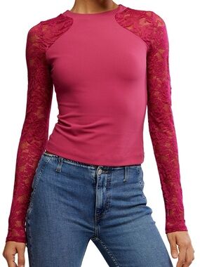 Free People No Excuses Long Sleeve in Sangria
